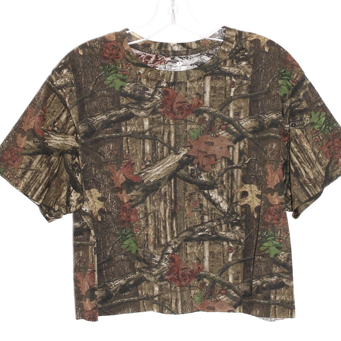 CAMO CROP TOP moosige Eiche Muster Camouflage Tshirt upcycled | Etsy