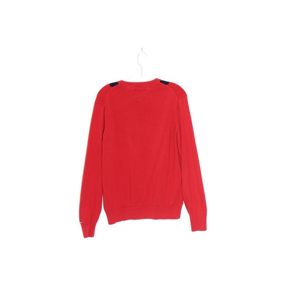 90s TOMMY HILFIGER sweater CLUELESS vibes red arg… - image 5