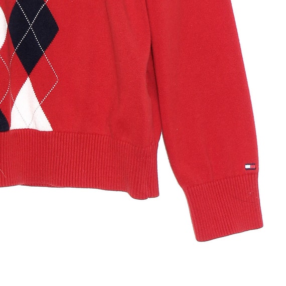 90s TOMMY HILFIGER sweater CLUELESS vibes red arg… - image 4