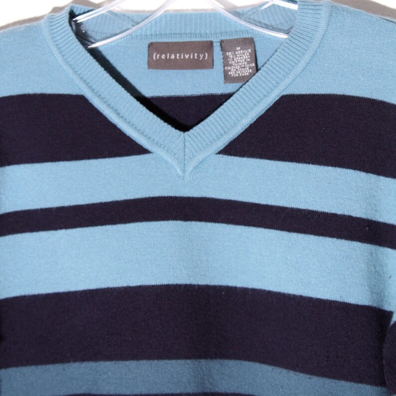 vintage striped sweater crop top BLUE PANTONE OMBRE striped sweater super soft knit sweater cropped sweater jumper custom cropped raw hem
