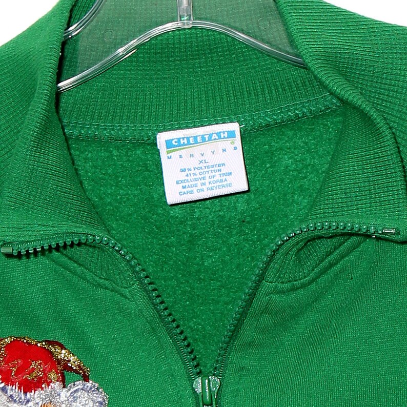 Cropped CHRISTMAS SWEATSHIRT reworked upcycled HANDMADE Christmas Sweater crewneck cottage core xmas ugly sweater party holiday crop top image 4