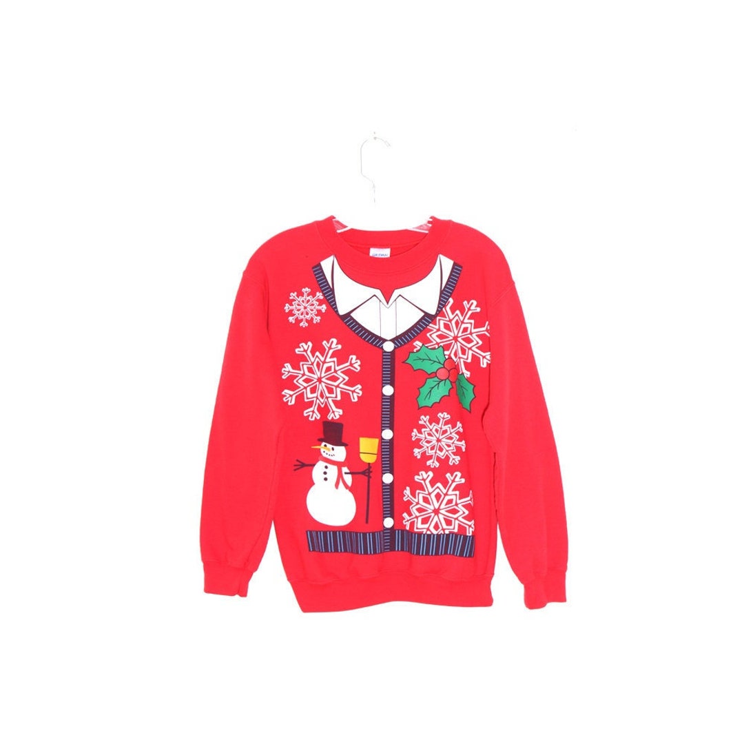NAVIDAD sudadera snowman copo de nieve santa suéter chaleco crewneck ...