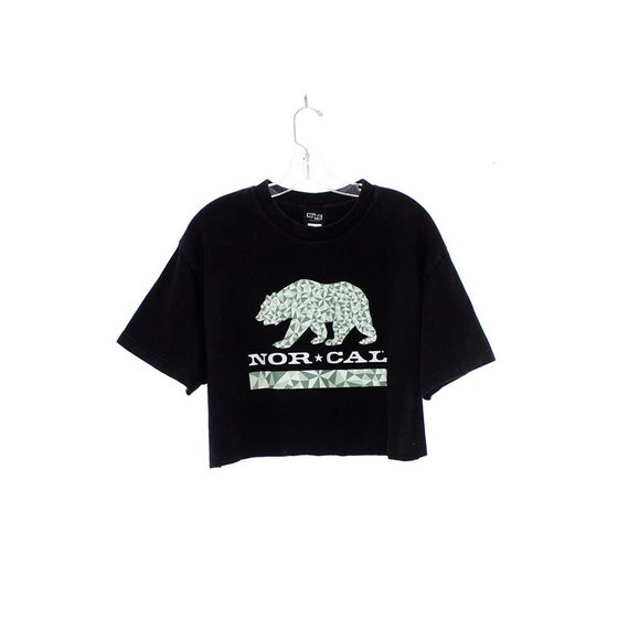 NOR CAL shirt California BEAR graphic tee crop top