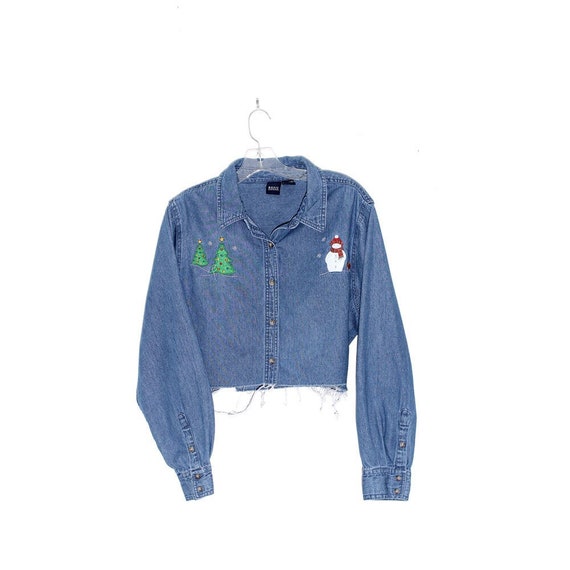 Christmas deals denim shirt