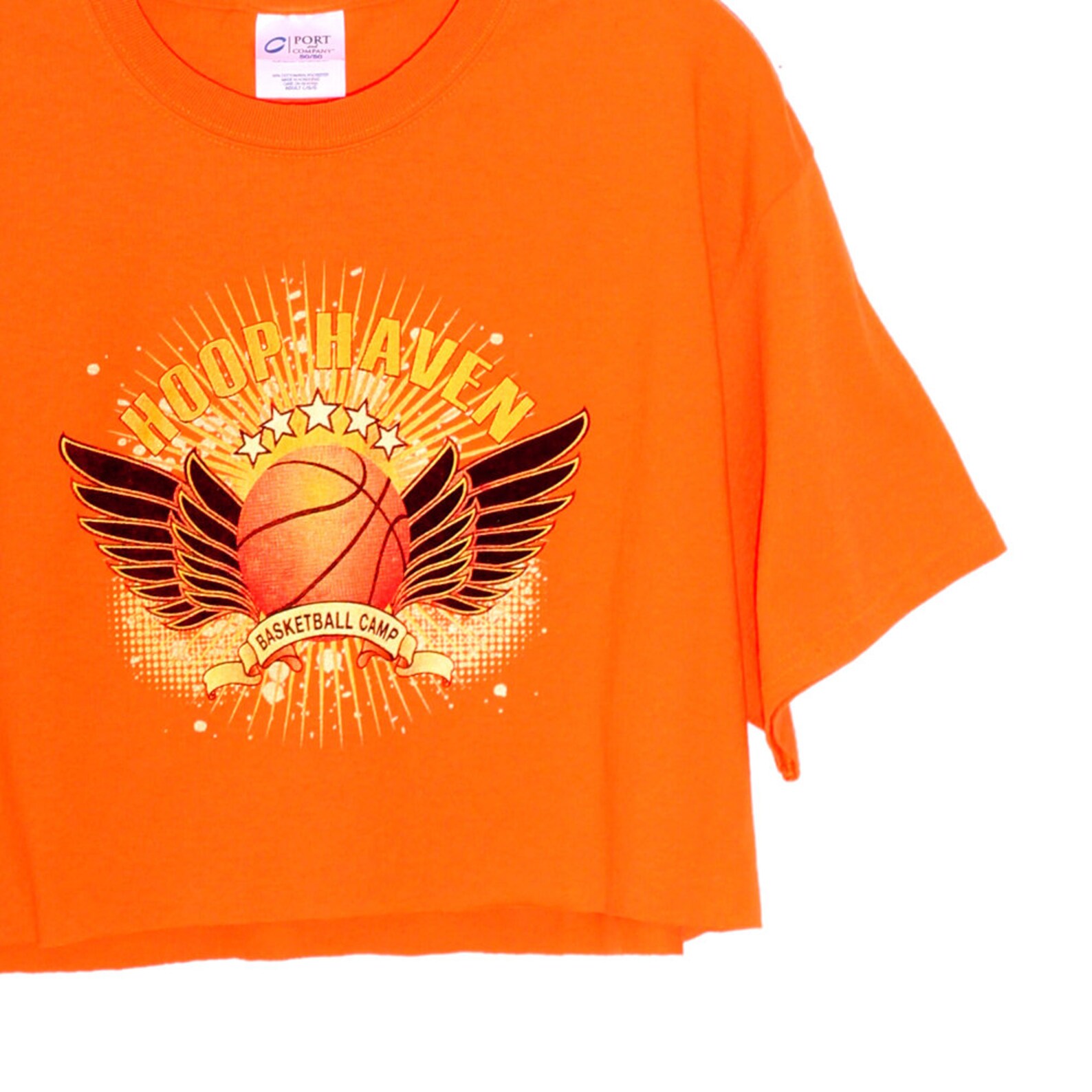 HOOP HAVEN sports crop top basketball angle wings graphic tee Etsy