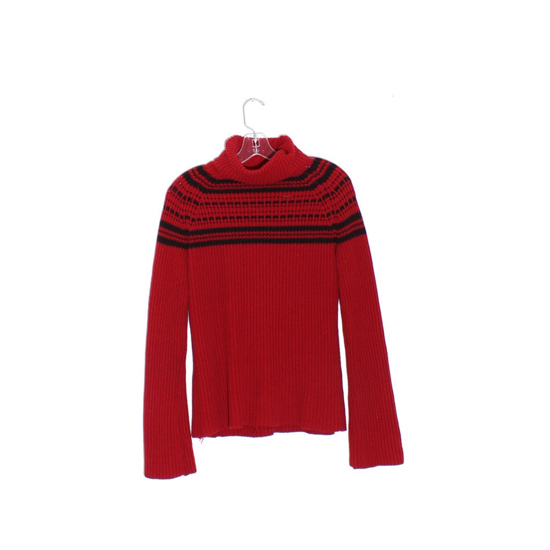KNIT SWEATER Turtleneck Tall Fold Down Collar Turtle Neck Sweater