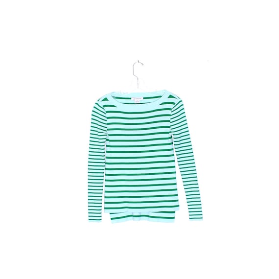 LIZ CLAIBORNE striped SWEATER ribbed knit sweater