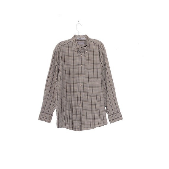 90s PLAID SHIRT oversized skater boyfriend shirt … - image 1