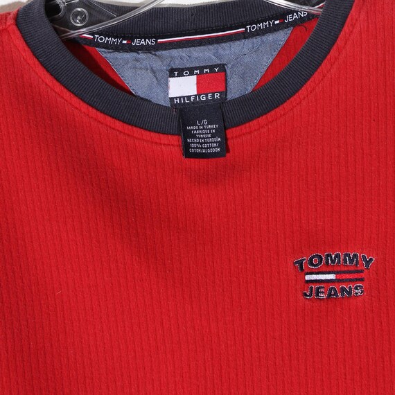 adorable vintage 90s TOMMY HILFIGER SHIRT / super… - image 3