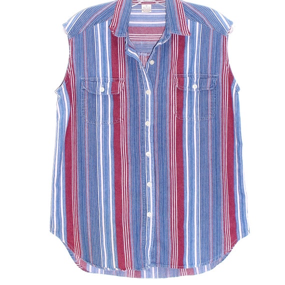 GEOFFREY B.SMALL／sleeveless shirt(stripe AP139_WA9148