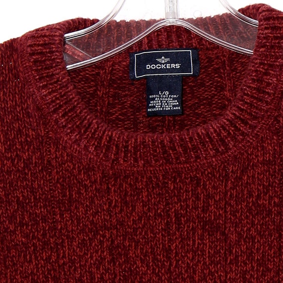CROPPED SWEATER 90s sweater LETTUCE hem oversized… - image 4