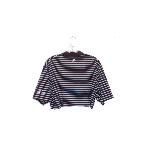 POLO CROP TOP preppy striped shirt cropped shirt … - image 3