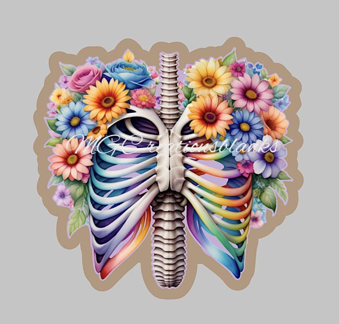 Anatomical Rib Clear Acrylic Blanks for Badge Reels & Vinyl Decal ...