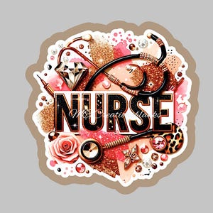 Nurse acrylic blanks for badge reels & vinyl decal, acrylic blank, decal, vinyl decal, cast acrylic, Nurse acrylic blank, Nurse badge reel