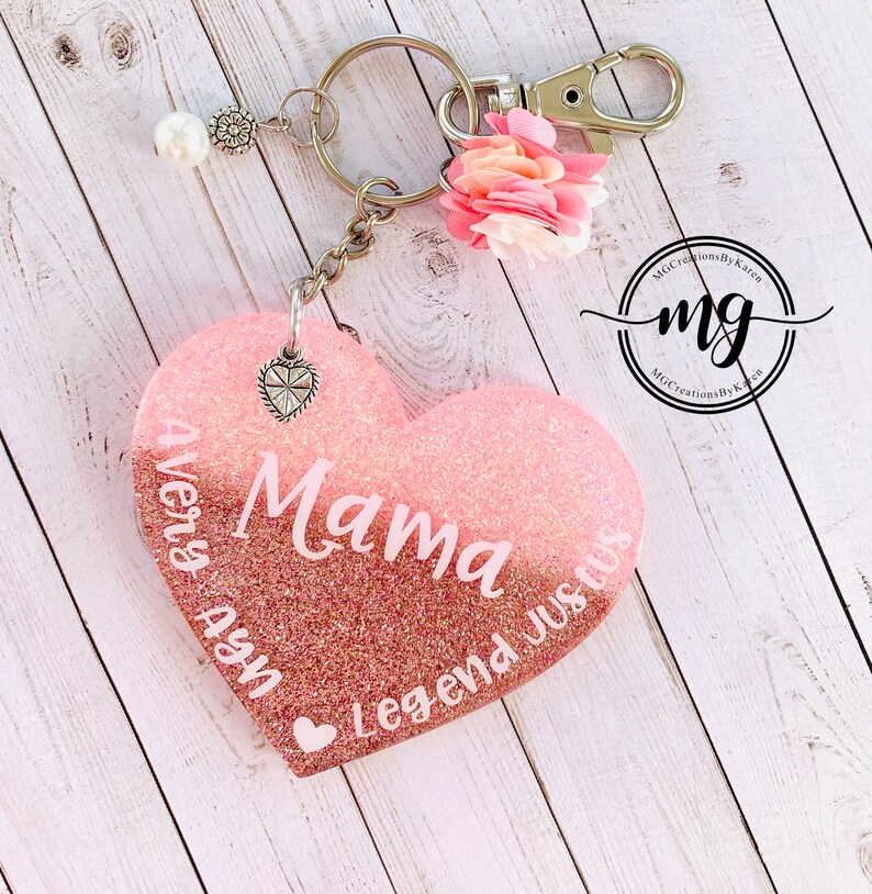 Mom Keychain Mama Key Ring Gift for Mom Mother's Day Etsy