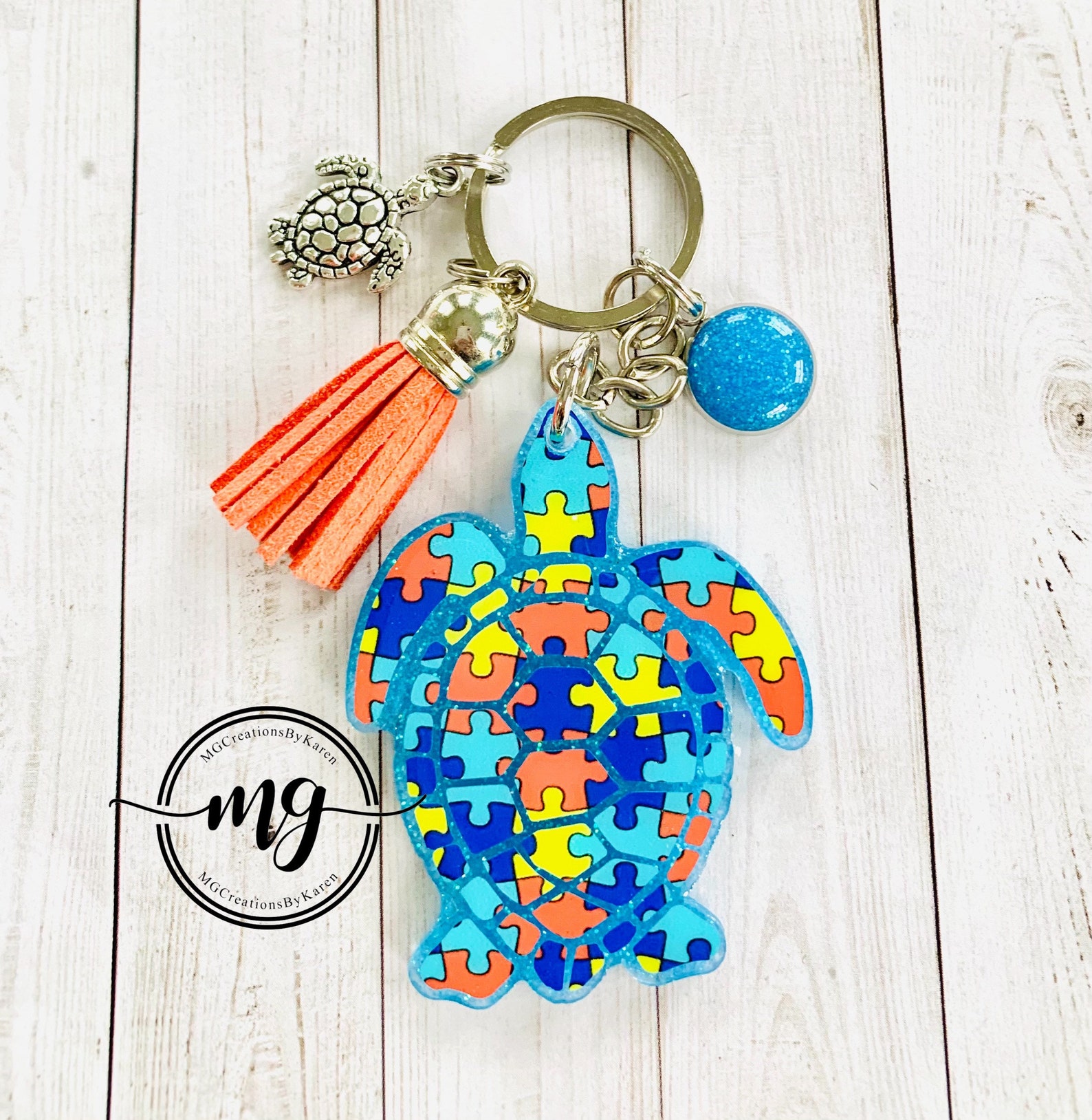 Turtle Keychain Turtle Keyring Turtle Key Holder Turtle Key | Etsy