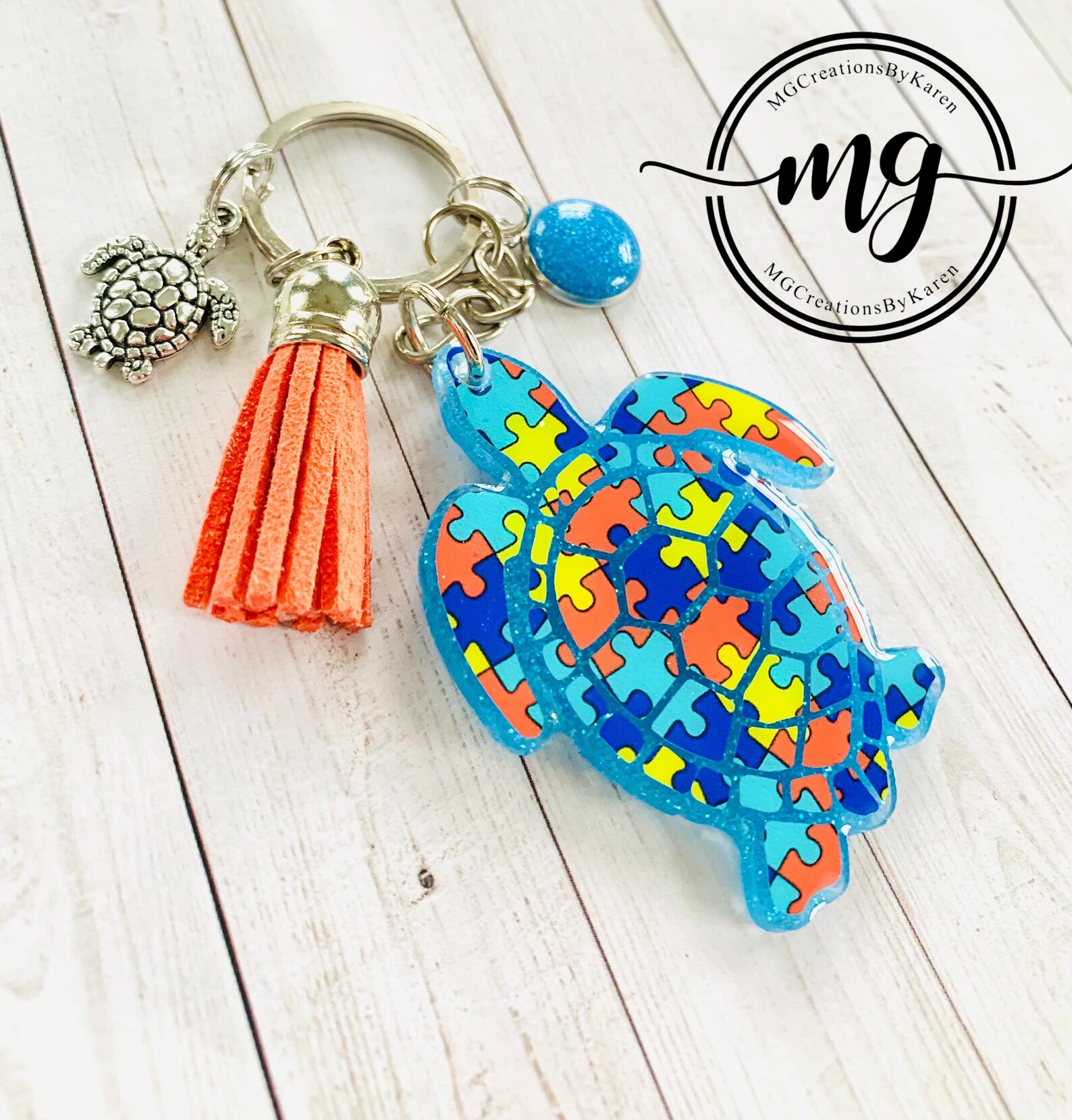 Turtle Keychain Turtle Keyring Turtle Key Holder Turtle Key Etsy