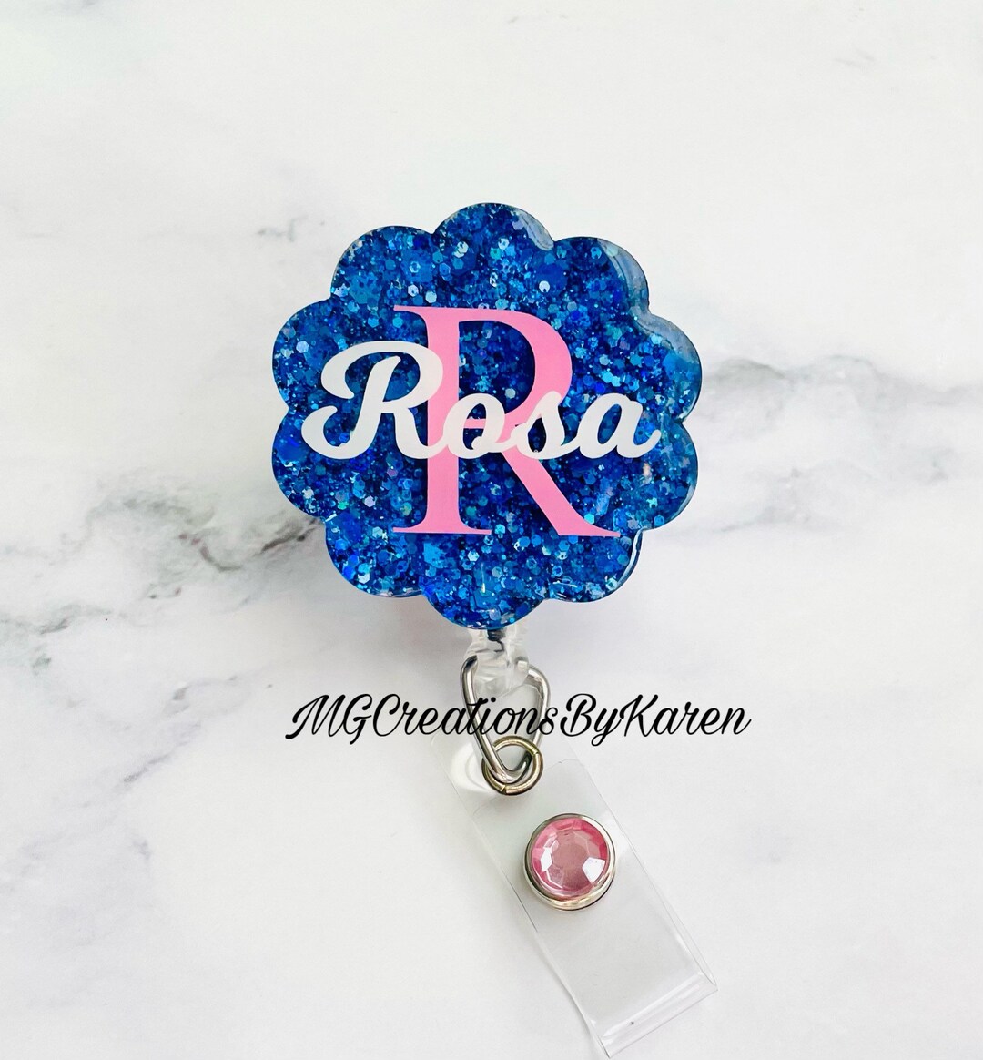 Badge Reel Personalized Badge Reel Stocking Stuffer Name Etsy