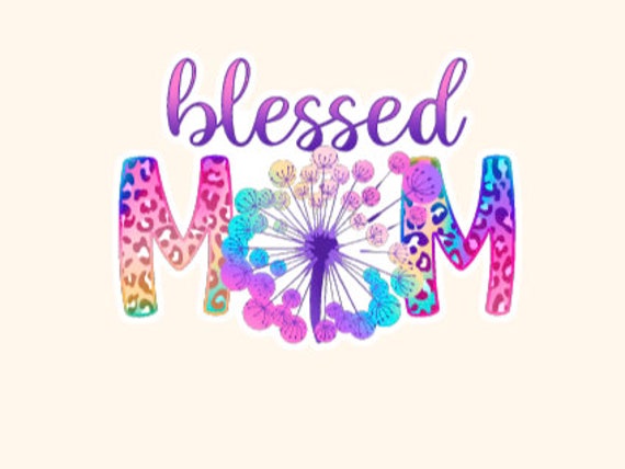 2 Blessed Mom Acrylic Blanks for Badge Reels & Vinyl Decal, Acrylic Blank, Decal, Vinyl Decal, Blessed Mom Decal, Cast Acrylic, Badge Reel