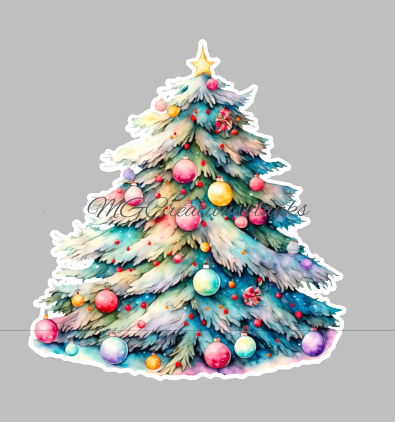 Christmas Tree Acrylic Blank for Badge Reel/vinyl Decal, Acrylic