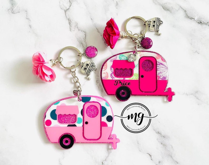 Camper Keychain Camper Key Ring Camper Tag Camper Charm Etsy