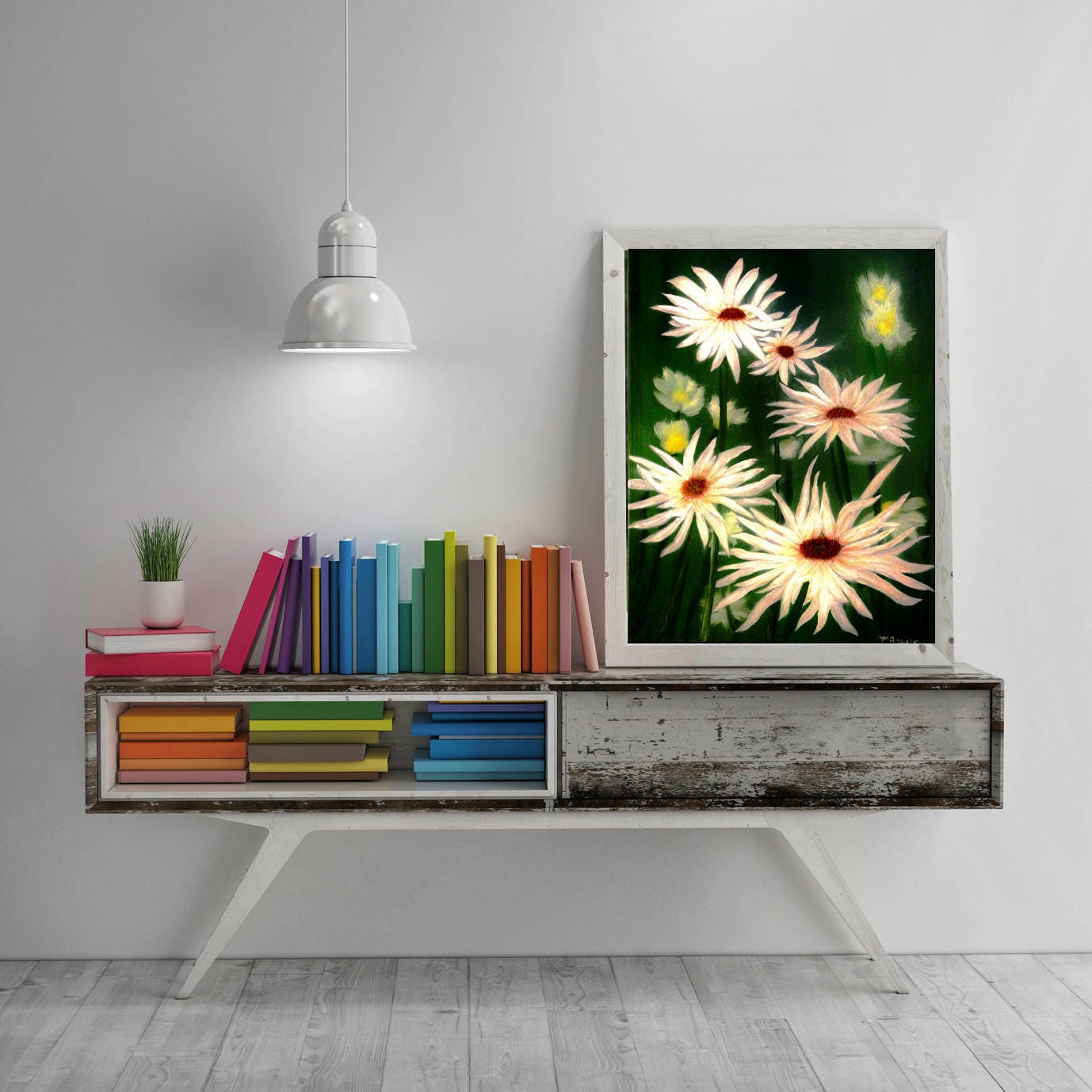 Daisy Wall Art Daisy Decor Daisy Home Decor Daisy Art Etsy