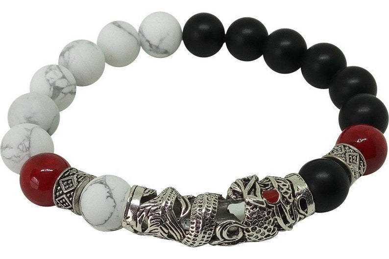 Mens Black Onyx Bracelet Mens Beaded Bracelet Black Bracelet Boyfriend Gift Husband Gift Son Gift Mens Gift Mens Bracelet Father Bracelet