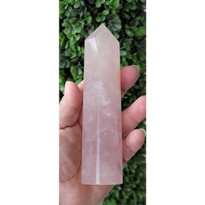 Rose Quartz crystal tower