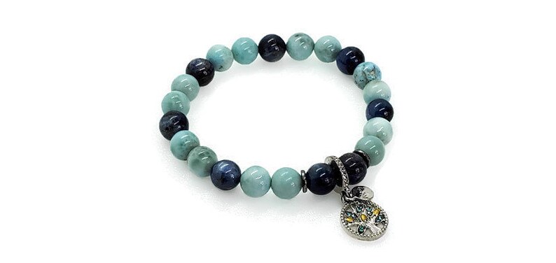 larimar beaded bracelet