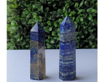 Lapis lazuli tower crystal set