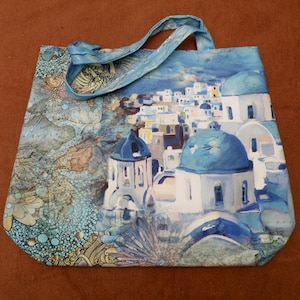 Shopper Bag / Bucked Bag / Beach Bag / Vintage / Canvas / Colorful / Beach Bag / Bag / Fabric Bag / Weekender