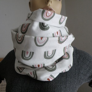Loop / Loop scarf / Tube scarf / Muslin / Cotton / White / Colorful / Gift / Muslin loop