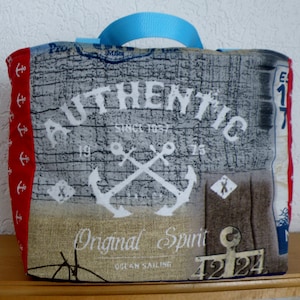 Shopper / beach bag / city shopper / maritime / canvas / shoulder bag / bag / fabric bag / weekender