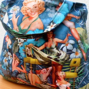 Shopper Bag / Bucked Bag / Beach Bag / Vintage / Canvas / Colorful / Beach Bag / Bag / Fabric Bag / Weekender
