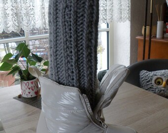 Calentadores de piernas / calentadores de brazos / merino / calentadores de muñecas / calentadores de piernas / calentadores de yoga / gris claro