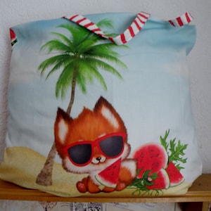 Shopper Bag XXL maritime / beach bag / beach bag / yoga bag / weekender / shopper / holiday bag / sauna bag / bag / fabric bag