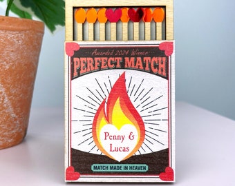 Perfekte Match Box Jahrestagsgeschenk für Freund, für Freundin, Frau, personalisiertes Hochzeitsgeschenk, Valentinstaggeschenk 2024