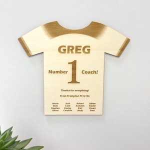 Football Coach Thank You Gift, Personalised present for football coach, End of season team gift, Youth football club Team gift for coach