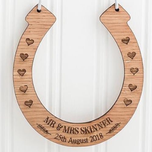 Personalised Good Luck Wedding Horseshoe Lucky Wedding Etsy