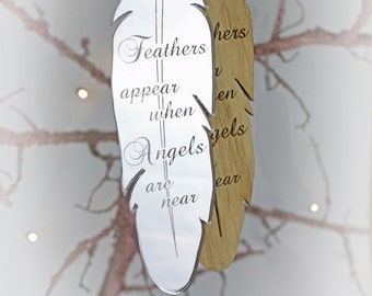 Details about   Handmade Personalised Name on a Feather Glass Heart Bauble Valentines Day Gift 