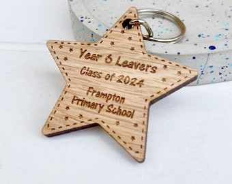 Year 6 leavers, Class of 2024, School leavers keyring sets, Teacher Pupil Gift, Whole class gifts from teachers, Personalised class keyrings