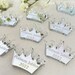 Queens Jubilee Table Confetti, Street Party Table Decorations, Crown Table Scatters, Silver mirrored crowns, Different quantities available 