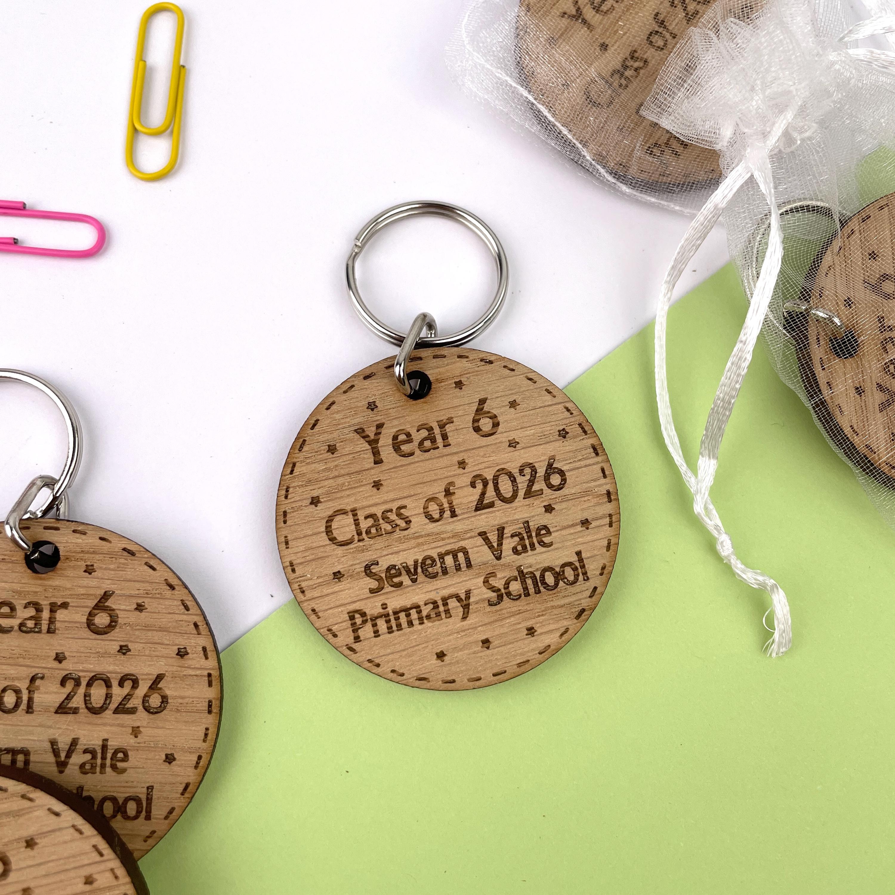 Year 6 Leavers Gift, Class of 2026 Keyring, School Leavers, Teacher ...