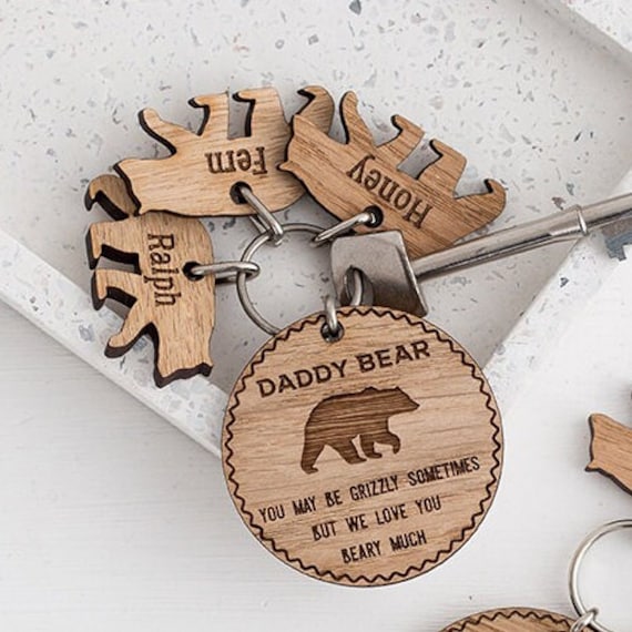 Daddy bear keyring clearance