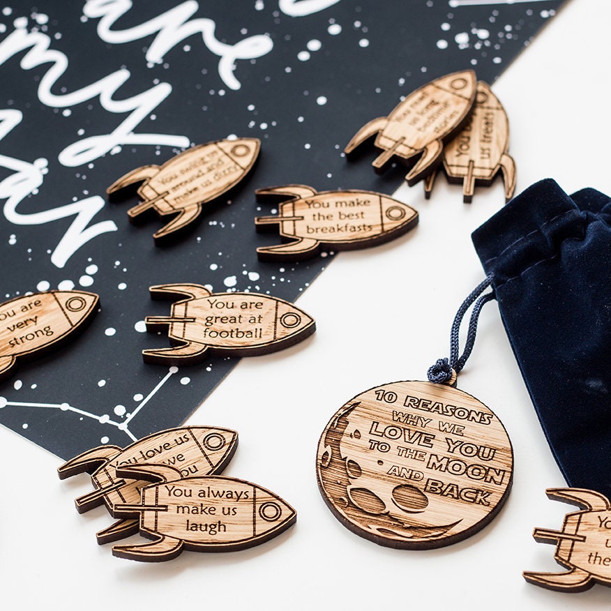 10 Reasons Why I Love You To The Moon & Back Dad, Gift For Stepdad, Father's Day Gift Daddy, First