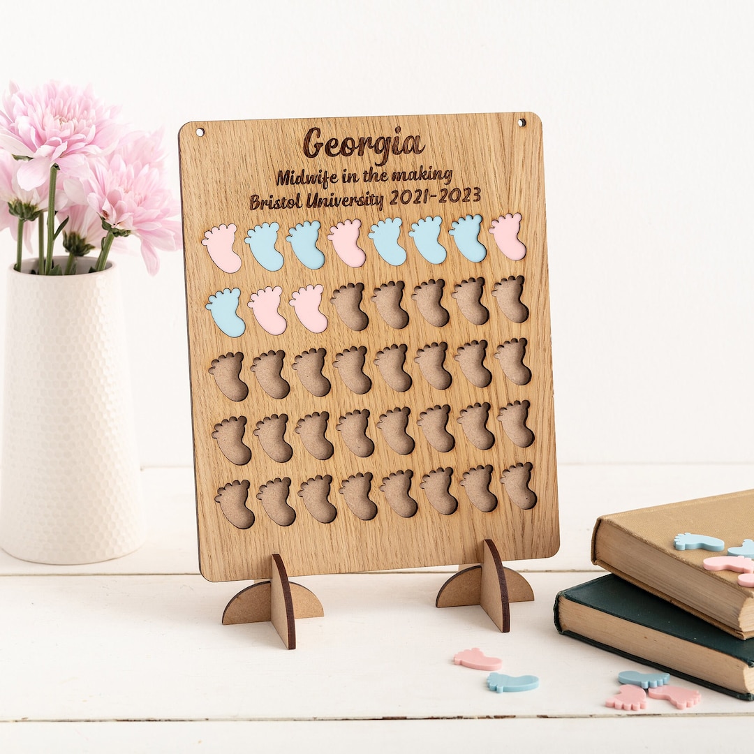 Student Midwife Gift Student Midwife Birth Counting Board