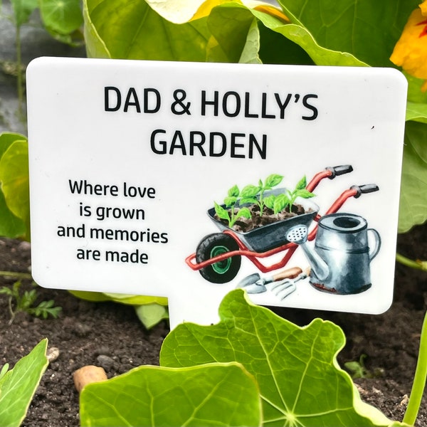 Gardening Sign for Grandad, Custom Garden Sign, Personalised garden marker, Personal allotment sign, Garden gift, Vegetable Patch Sign