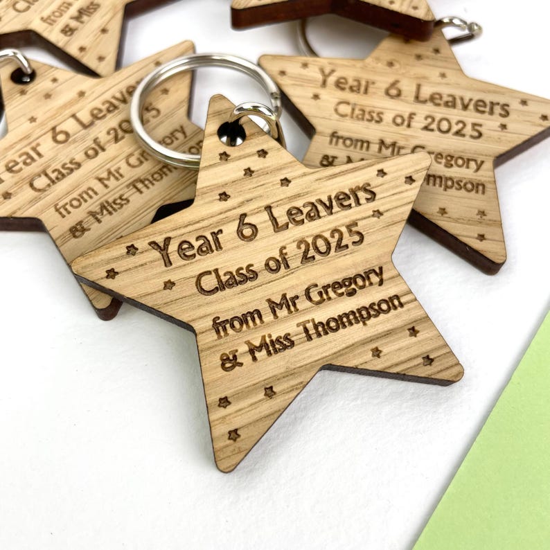Year 6 Leavers, Class of 2026, School Leavers Keyring Sets, Teacher ...
