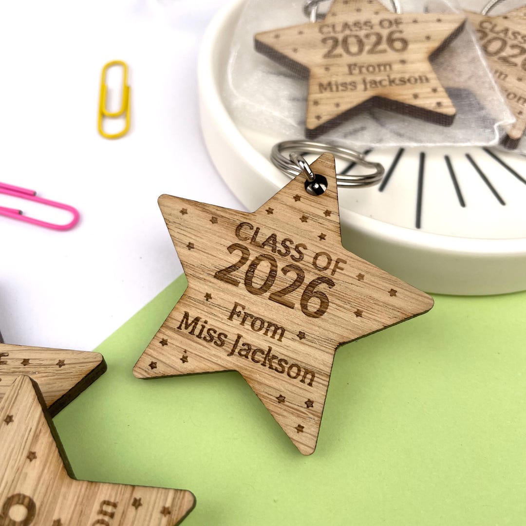 Class of 2026, School Leavers Keyring Sets, Year 6 Leavers, Teacher ...
