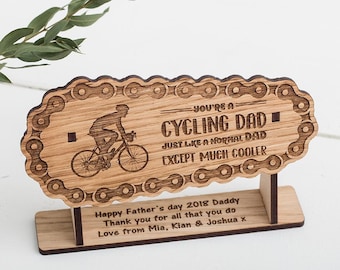 Cycling Gifts, Birthday gift for Cyclist, Gift for Cyclists, Personalised cyclist ornament, Bicycle, Road Bike, Cycling gift for Dad